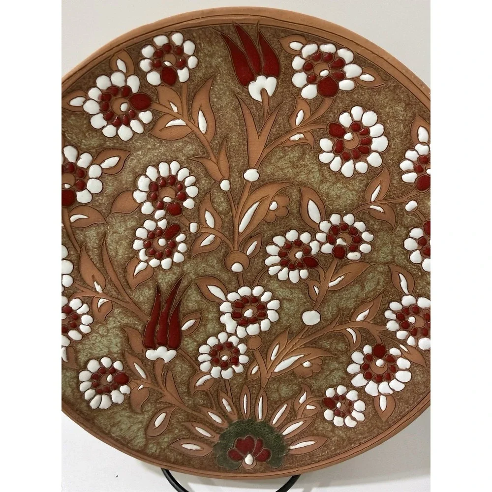 Vintage Hand Made Painted Terracotta 9